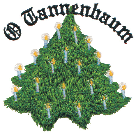 Embroidery Design: O Tannenbaum<br>2.99" x 2.99"