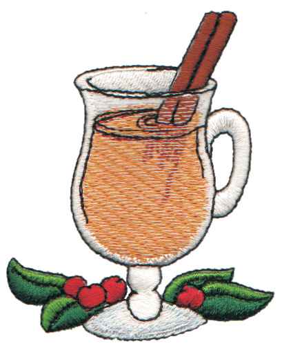 Embroidery Design: Cup of Wassail<br>2.62" x 3.16"