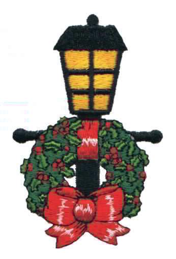 Embroidery Design: Decorated Lamp Post<br>1.98" x 3.08"