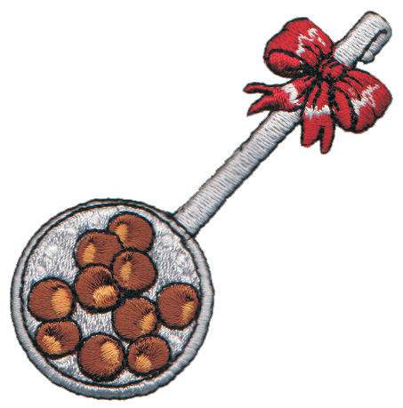 Embroidery Design: Chestnuts Roasting<br>2.67" x 3.14"