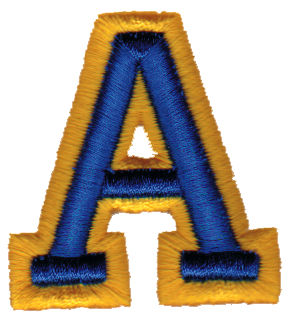 Embroidery Design: Athletic Foam A<br>1.84" x 1.98"