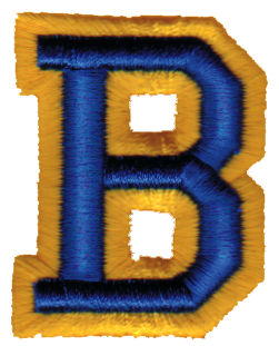 Embroidery Design: Athletic Foam B<br>1.57" x 1.98"