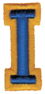 Embroidery Design: Athletic Foam I<br>0.87" x 1.98"