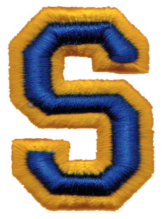 Embroidery Design: Athletic Foam S<br>1.42" x 1.99"