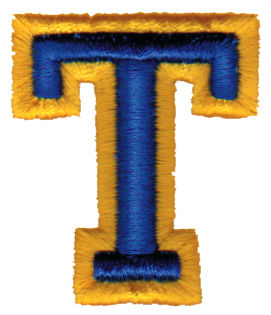 Embroidery Design: Athletic Foam T<br>1.71" x 1.98"