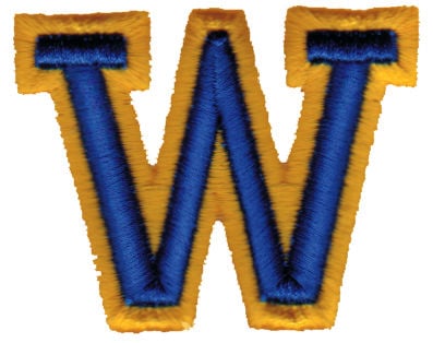 Embroidery Design: Athletic Foam W<br>2.54" x 1.99"