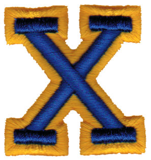 Embroidery Design: Athletic Foam X<br>1.90" x 1.98"
