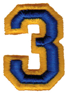 Embroidery Design: Athletic Foam 3<br>1.43" x 1.98"