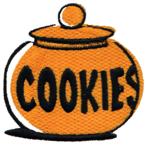 Embroidery Design: Cookie Jar<br>3.13" x 3.02"