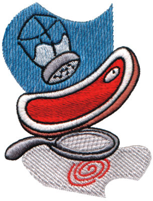 Embroidery Design: Season the Steak<br>3.03" x 4.26"
