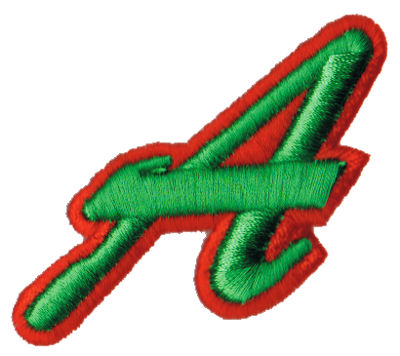 Embroidery Design: Script Foam A<br>2.65" x 2.23"