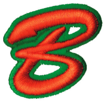 Embroidery Design: Script Foam B<br>2.20" x 2.13"