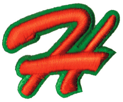 Embroidery Design: Script Foam H<br>2.68" x 2.17"
