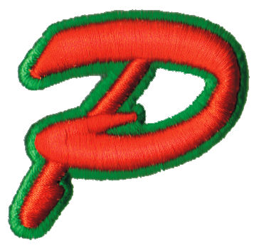 Embroidery Design: Script Foam P<br>2.23" x 2.23"