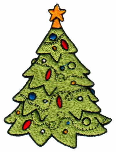 Embroidery Design: Christmas Tree<br>3.03" x 3.98"