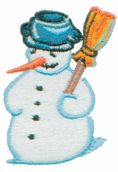 Embroidery Design: Frosty Snowman<br>1.60" x 2.32"