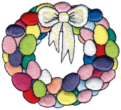 Embroidery Design: Egg Wreath 1<br>3.43" x 3.09" | Embroidery Legacy Embroidery Design: Egg Wreath 1<br>3.43" x 3.09"