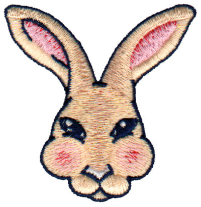 Embroidery Design: Rabbit Head<br>1.87" x 3.24"