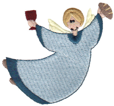 Embroidery Design: Angel<br>3.51" x 2.85"
