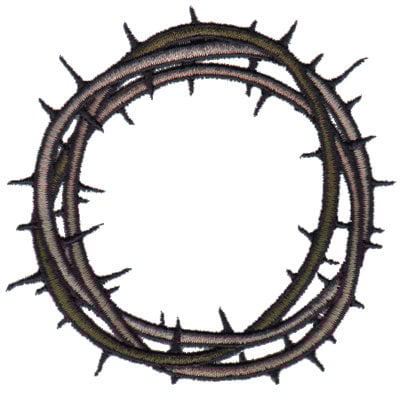 Embroidery Design: Crown of Thorns<br>3.46" x 3.37" | Embroidery Legacy Embroidery Design: Crown of Thorns<br>3.46" x 3.37"