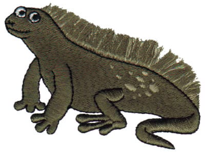 Embroidery Design: Fringe Iguana<br>3.22" x 2.17" | Embroidery Legacy Embroidery Design: Fringe Iguana<br>3.22" x 2.17"