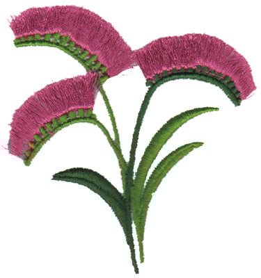 Embroidery Design: Freesia<br>3.08" x 3.33"