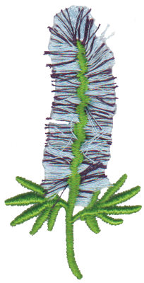 Embroidery Design: Lupin<br>1.64" x 3.19"