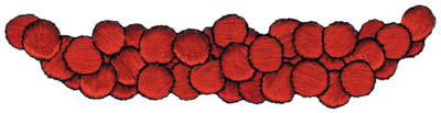 Embroidery Design: Gravel (Rocks)<br>4.24" x 1.01"