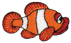 Embroidery Design: Clown Fish<br>2.51" x 2.92"