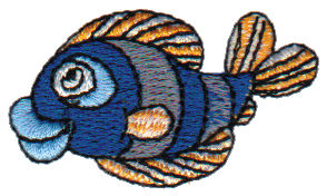 Embroidery Design: Blue Dory<br>1.85" x 1.05"