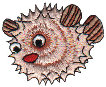 Embroidery Design: Puffer Fish<br>2.21" x 1.86"
