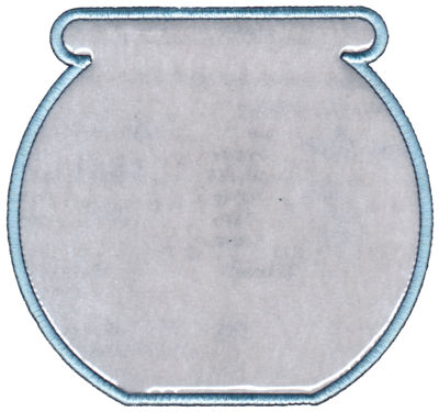 Embroidery Design: Fish Bowl (Lg)<br>6.07" x 5.69"
