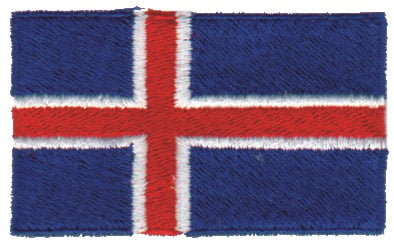 Embroidery Design: Iceland<br>2.54" x 1.52"