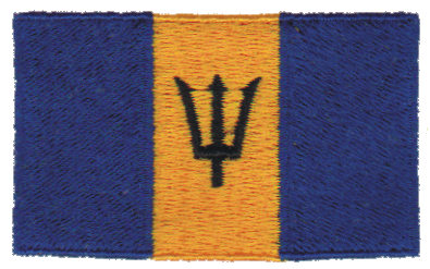 Embroidery Design: Barbados<br>2.54" x 1.52"