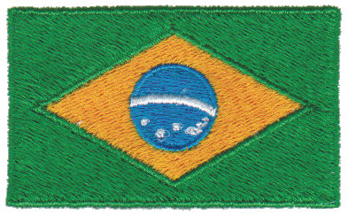 Embroidery Design: Brazil<br>2.54" x 1.52"