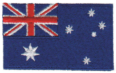 Embroidery Design: Australia<br>2.54" x 1.52"
