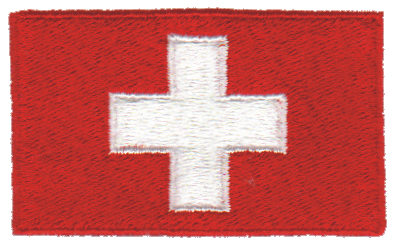 Embroidery Design: Switzerland<br>2.54" x 1.52"