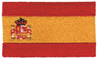 Embroidery Design: Spain<br>2.54" x 1.52"