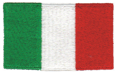 Embroidery Design: Italy<br>2.54" x 1.52"