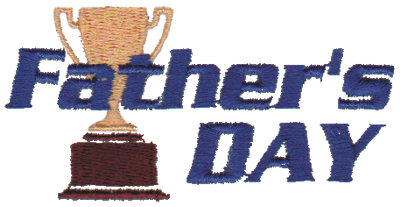 Embroidery Design: Father's Day<br>2.99" x 1.47"
