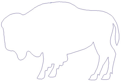 Embroidery Design: Reverse App Buffalo<br>6.79" x 4.51"