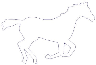 Embroidery Design: Reverse App Horse<br>6.89" x 4.57" | Embroidery Legacy Embroidery Design: Reverse App Horse<br>6.89" x 4.57"