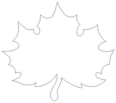 Embroidery Design: Reverse App Maple Leaf<br>5.43" x 4.80" | Embroidery Legacy Embroidery Design: Reverse App Maple Leaf<br>5.43" x 4.80"