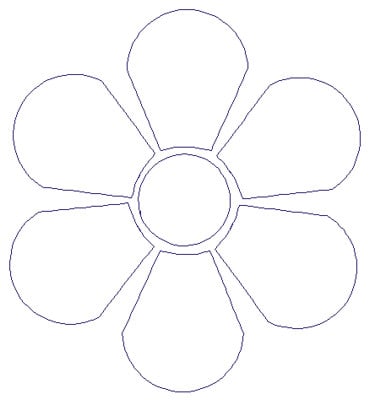 Embroidery Design: Reverse App Floral<br>4.90" x 5.35" | Embroidery Legacy Embroidery Design: Reverse App Floral<br>4.90" x 5.35"