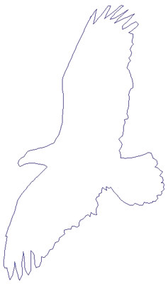 Embroidery Design: Reverse App Eagle<br>3.96" x 6.79" | Embroidery Legacy Embroidery Design: Reverse App Eagle<br>3.96" x 6.79"