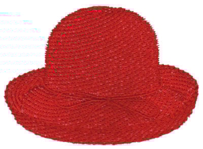 Embroidery Design: Red Hat<br>3.31" x 2.35" | Embroidery Legacy Embroidery Design: Red Hat<br>3.31" x 2.35"