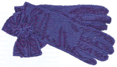 Embroidery Design: Purple Gloves<br>3.78" x 2.20"