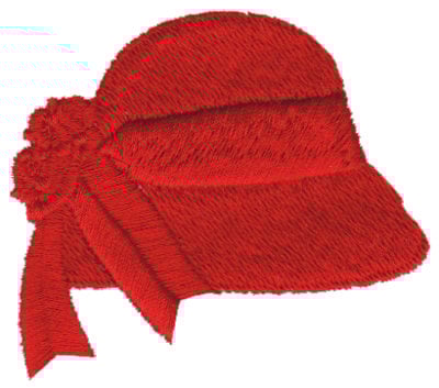 Embroidery Design: Red Hat 4<br>2.65" x 2.36"