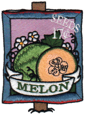 Embroidery Design: Melon Seeds<br>2.80" x 3.78"