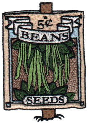 Embroidery Design: Bean Seeds<br>2.70" x 3.81"